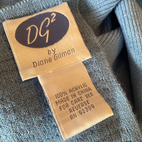 DG 2 by Diane Gilman Light Blue Knit Wrap with Sequins - Picture 3 of 6